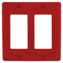 Hubbell Wiring Device-Kellems NPJ262R - WALLPLATE, M-SIZE 2G, 2) RECT, RD