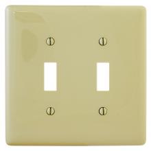 Hubbell Wiring Device-Kellems NPJJ2I - WALLPLT JUMBO 2G TOGGLE IV
