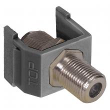 Hubbell Wiring Device-Kellems NSF70GY - SNAP-FIT, F-CONN,NICKEL,NETSELECT,GY