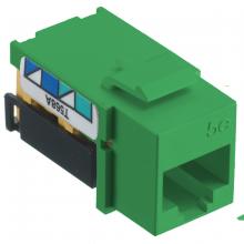 Hubbell Wiring Device-Kellems NSJ5EGN - JACK, NSJ,CAT5E,8POS,UNI,A/B,GN