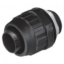 Hubbell Wiring Device-Kellems P050NBKA - STRAIGHT MALE LT CONN 1/2 IN NM BLACK