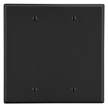 Hubbell Wiring Device-Kellems P23BK - WALLPLATE, 2-G, 2) BOX MT BLANK, BK