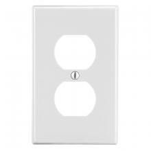 Hubbell Wiring Device-Kellems PJ8W - WALLPLATE, M-SIZE, 1-G, 1) DUP, WH