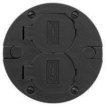 Hubbell Wiring Device-Kellems PFBRCBLA - COVER ASSEM, RND PFB SERIES, BK