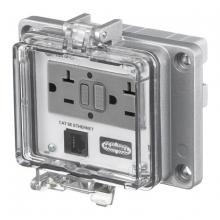 Hubbell Wiring Device-Kellems PR205E - IE, NEMA 12/4, CAT5E ETHERNET, 15A GFCI