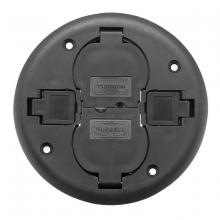 Hubbell Wiring Device-Kellems PT2X2CBL - FRPT, 2X2, REP CVR, BK