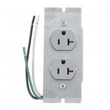 Hubbell Wiring Device-Kellems PWFBMPCR20GRY - CR20GRYP2 W/ PLATE, 2/4/6G, STRANDED