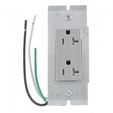 Hubbell Wiring Device-Kellems PWFBMPDR20GRYTR - DR20GRYTRP2 W/ PLATE, 2/4/6G, STRANDED