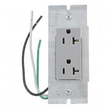 Hubbell Wiring Device-Kellems PWFBMPDR20GRY - DR20GRYP2 W/ PLATE, 2/4/6G, STRANDED