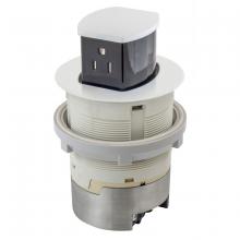 Hubbell Wiring Device-Kellems RCT201W - 15A KIT KTCN CNTR RCPT FLUSH WHITE