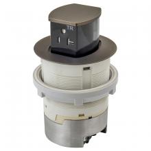 Hubbell Wiring Device-Kellems RCT221BZE - 20A KIT KTCN CNTR RCPT FLUSH BRONZE