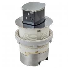 Hubbell Wiring Device-Kellems RCT221NI - 20A KIT KTCN CNTR RCPT FLUSH NICKEL