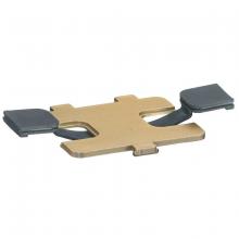 Hubbell Wiring Device-Kellems RF507BP - FLOOR BOX, DOOR FOR RF506, BRASS PLT