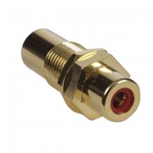 Hubbell Wiring Device-Kellems RFGR100 - CONN, GOLD RCA F/F,RD,100PK