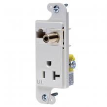 Hubbell Wiring Device-Kellems RJ620WTR - JLOAD 20A MEDIA OUTLET TR, WHITE
