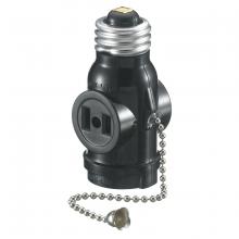 Hubbell Wiring Device-Kellems RL202 - ADAPT, LAMP TO LAMP, 2 OUTLET, W/PULL