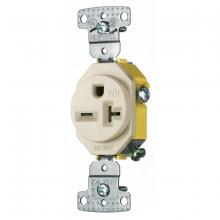 Hubbell Wiring Device-Kellems RR205LAWR - RESI SGL RCPT, 20A 250V,WR, LA