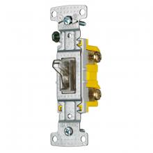 Hubbell Wiring Device-Kellems RS115ILC - RESI TOG SWITCH, SP IL, 15A 120V, CLR