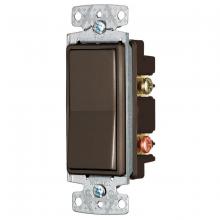 Hubbell Wiring Device-Kellems RSD215 - RESI ROCKER SW, DP, 15A 120/277V, BR