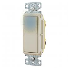 Hubbell Wiring Device-Kellems RSD315ILLA - RESI ROCKER SW, 3W, 15A 120V, ILL LA