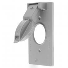 Hubbell Wiring Device-Kellems RW51550 - WP COVER, 1G VERT, 1) 1.40", GRAY