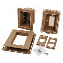 Hubbell Wiring Device-Kellems RW5420CZ - 1G WP EXTRA DTY RECESSED WIU CVR CLR/BZE
