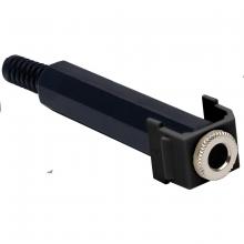 Hubbell Wiring Device-Kellems SF14SJBK - SNAP-FIT, KEYSTONE,1/4" STEREO JACK,BK