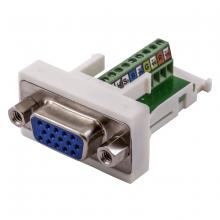 Hubbell Wiring Device-Kellems SF15ST - SNAP-FIT,D-SUB,15PIN,SVGA,SCR TERM