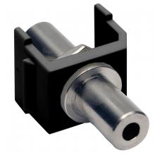 Hubbell Wiring Device-Kellems SF35FFBK - SNAP-FIT, KEYSTONE,3.5MM STEREO,F/F,BK