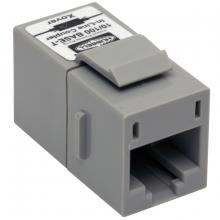 Hubbell Wiring Device-Kellems SF5ECOGY - SNAP-FIT, INLINE CPLR,SLM,XOVER10/100,GY
