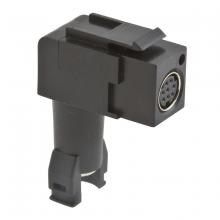 Hubbell Wiring Device-Kellems SFAVCN - SNAP-FIT,AV 8PIN,COUPLR,PNP,90 DEG,FF,BK