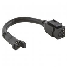 Hubbell Wiring Device-Kellems SFAVCT - SNAP-FIT,AV 8PIN,COUPLR,PNP,PGTAIL,FF,BK