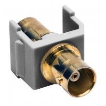 Hubbell Wiring Device-Kellems SFBGGY - SNAP-FIT, BNC,GOLD,F/F,75 OHM,GY