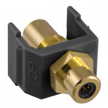 Hubbell Wiring Device-Kellems SFRCBKFFBK - SNAP-FIT, BK RCA/RCA,BK HOUSING