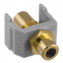 Hubbell Wiring Device-Kellems SFRCBKFFGY - SNAP-FIT, BK RCA/RCA,GY HOUSING