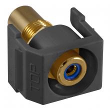 Hubbell Wiring Device-Kellems SFRCBRBK - SNAP-FIT, BL,RCA/RCA,RECESSED,BK