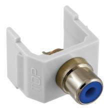 Hubbell Wiring Device-Kellems SFRCBW - SNAP-FIT, BL RCA,SOLDER,WH HOUSING