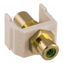 Hubbell Wiring Device-Kellems SFRCGNFFLA - SNAP-FIT, GN RCA/RCA,LA HOUSING