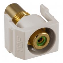 Hubbell Wiring Device-Kellems SFRCGNROW - SNAP-FIT, GN,RCA/RCA,RECESSED,OW