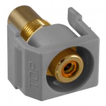 Hubbell Wiring Device-Kellems SFRCORRGY - SNAP-FIT, OR,RCA/RCA,RECESSED,GY