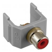 Hubbell Wiring Device-Kellems SFRCRGY - SNAP-FIT, RD RCA,SOLDER,GY HOUSING