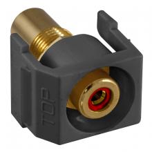 Hubbell Wiring Device-Kellems SFRCRRBK - SNAP-FIT, RD,RCA/RCA,RECESSED,BK