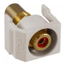 Hubbell Wiring Device-Kellems SFRCRROW - SNAP-FIT, RD RCA/RCA,RECESSED,OW