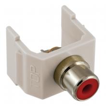 Hubbell Wiring Device-Kellems SFRCR - SNAP-FIT, RD RCA,SOLDER,OW HOUSING