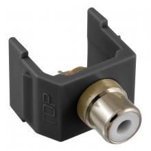 Hubbell Wiring Device-Kellems SFRCWBK - SNAP-FIT, WH RCA,SOLDER,BK HOUSING