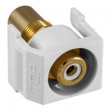 Hubbell Wiring Device-Kellems SFRCWRW - SNAP-FIT, WH,RCA/RCA,RECESSED,WH