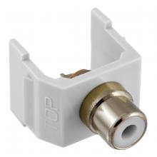 Hubbell Wiring Device-Kellems SFRCWW - SNAP-FIT, WH RCA,SOLDER,WH HOUSING