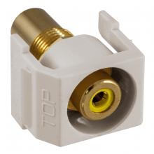 Hubbell Wiring Device-Kellems SFRCYROW - SNAP-FIT,YL,RCA/RCA,RECESSED,OW