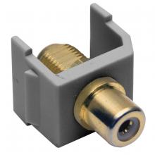 Hubbell Wiring Device-Kellems SFRFGGY - SNAP-FIT, RCA TO F-COUPLER,GY