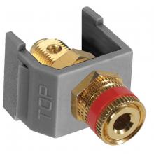 Hubbell Wiring Device-Kellems SFSPGRGY - SNAP-FIT, RD SPKR POST,GY HOUSING